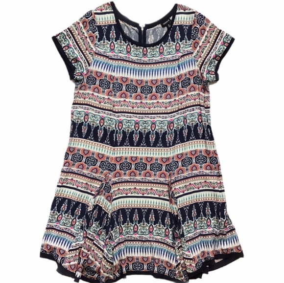 Torrid Size 0 Multiprint Challis Bohemian Beauty Tee Dress - Picture 1 of 9